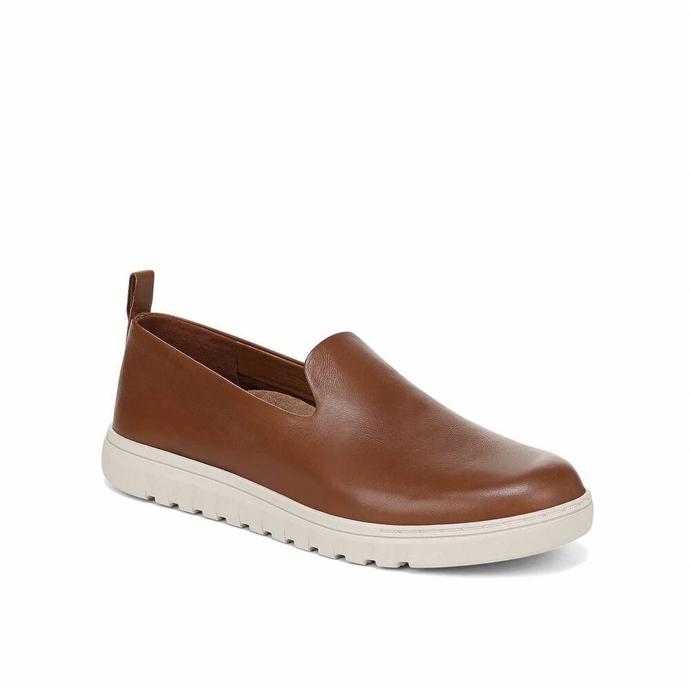 NEW VIONIC women's uptown willa loafer shoes in tan